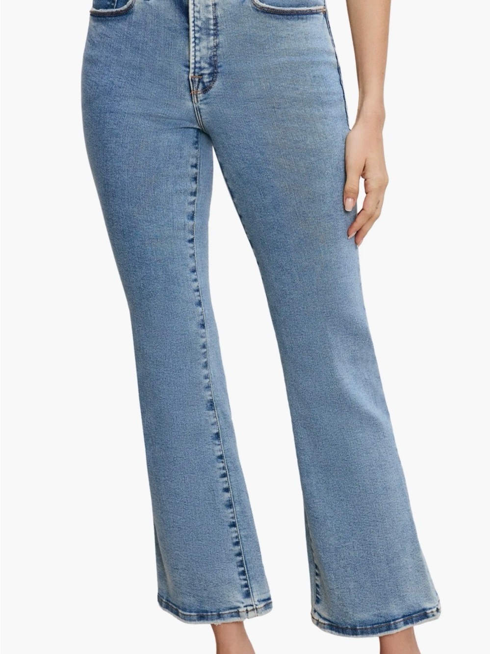 Good American Good Legs Cropped Boot Jeans